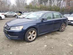 Volkswagen Passat salvage cars for sale: 2014 Volkswagen Passat SE