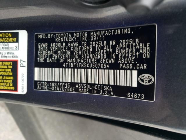 2012 Toyota Camry Base