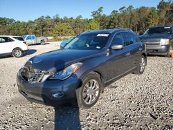 Salvage cars for sale at Houston, TX auction: 2012 Infiniti EX35 Base