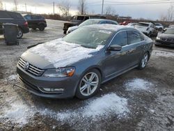 Salvage cars for sale at Montreal Est, QC auction: 2014 Volkswagen Passat SEL