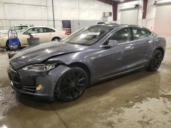 Salvage cars for sale at Avon, MN auction: 2014 Tesla Model S