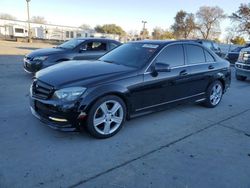 Salvage cars for sale at Sacramento, CA auction: 2011 Mercedes-Benz C300