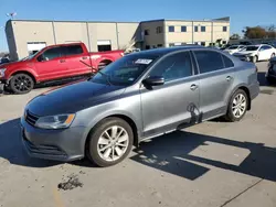 Salvage cars for sale at Wilmer, TX auction: 2016 Volkswagen Jetta SE