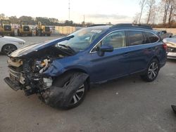 Salvage cars for sale at Dunn, NC auction: 2019 Subaru Outback 2.5I Limited