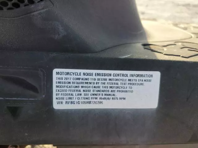 2017 Kymco Usa Inc Compagno 110