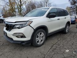 Salvage cars for sale at Portland, OR auction: 2018 Honda Pilot LX