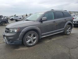 Salvage cars for sale at Bakersfield, CA auction: 2017 Dodge Journey Crossroad