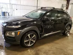 Salvage cars for sale at Avon, MN auction: 2021 Hyundai Kona Limited