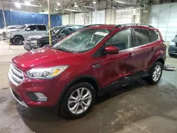 Salvage cars for sale at Woodhaven, MI auction: 2018 Ford Escape SEL