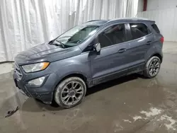 Vehiculos salvage en venta de Copart Albany, NY: 2018 Ford Ecosport Titanium