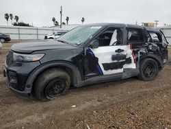 Salvage cars for sale from Copart Mercedes, TX: 2022 Ford Explorer Police Interceptor