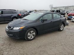 Salvage cars for sale at auction: 2013 Honda Civic LX