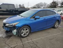 Salvage cars for sale at Moraine, OH auction: 2017 Chevrolet Cruze LT