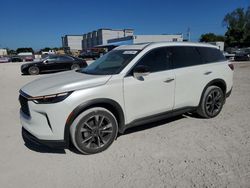 Salvage cars for sale at Opa Locka, FL auction: 2023 Infiniti QX60 Luxe