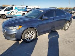 Salvage cars for sale at Grand Prairie, TX auction: 2019 Ford Fusion SE