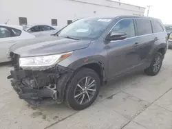 Toyota salvage cars for sale: 2018 Toyota Highlander SE