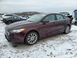 Salvage cars for sale at Assonet, MA auction: 2017 Ford Fusion SE