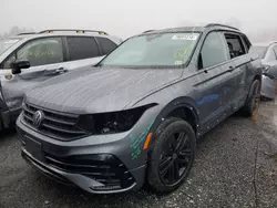 Volkswagen salvage cars for sale: 2022 Volkswagen Tiguan SE R-LINE Black