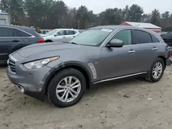 Salvage cars for sale at Mendon, MA auction: 2016 Infiniti QX70