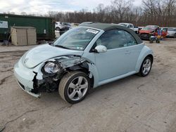 Salvage cars for sale at Ellwood City, PA auction: 2006 Volkswagen New Beetle Convertible Option Package 1