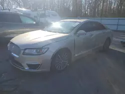 Salvage cars for sale at Glassboro, NJ auction: 2017 Lincoln MKZ Hybrid Select