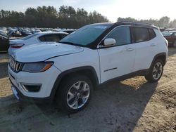 Salvage cars for sale at Mendon, MA auction: 2019 Jeep Compass Limited