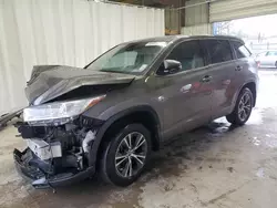 Salvage cars for sale at Shreveport, LA auction: 2017 Toyota Highlander LE