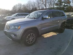 Salvage cars for sale at North Billerica, MA auction: 2015 Jeep Grand Cherokee Limited