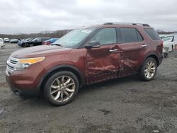 Salvage cars for sale at Assonet, MA auction: 2015 Ford Explorer XLT