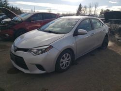 Salvage cars for sale at Bowmanville, ON auction: 2016 Toyota Corolla L