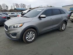 Salvage cars for sale at Spartanburg, SC auction: 2017 KIA Sorento LX