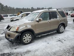 Salvage cars for sale at Windham, ME auction: 2005 Honda CR-V SE