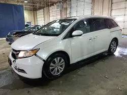 Salvage cars for sale at Woodhaven, MI auction: 2014 Honda Odyssey EXL