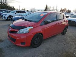 Salvage cars for sale from Copart Bowmanville, ON: 2012 Toyota Yaris