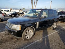 Salvage cars for sale from Copart Van Nuys, CA: 2008 Land Rover Range Rover HSE