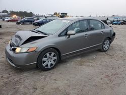 Salvage cars for sale at Harleyville, SC auction: 2008 Honda Civic LX