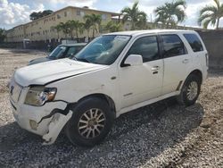 Mercury salvage cars for sale: 2008 Mercury Mariner Premier