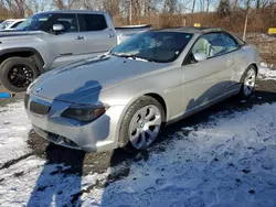 Salvage cars for sale at Marlboro, NY auction: 2005 BMW 645 CI Automatic