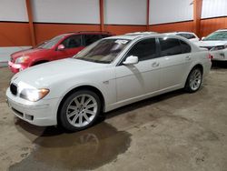 BMW salvage cars for sale: 2006 BMW 750 LI