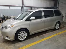 Salvage cars for sale from Copart Mocksville, NC: 2015 Toyota Sienna XLE