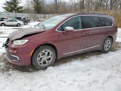 Chrysler salvage cars for sale: 2022 Chrysler Pacifica Limited