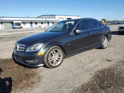 Salvage cars for sale from Copart Lumberton, NC: 2012 Mercedes-Benz C 250