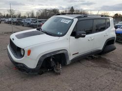 Vehiculos salvage en venta de Copart Chalfont, PA: 2018 Jeep Renegade Trailhawk