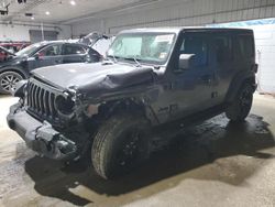 Salvage cars for sale at Candia, NH auction: 2021 Jeep Wrangler Unlimited Sport