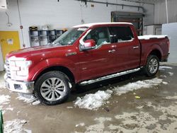 Salvage cars for sale at Candia, NH auction: 2015 Ford F150 Supercrew