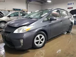 Salvage cars for sale at Elgin, IL auction: 2015 Toyota Prius