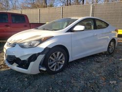 Salvage cars for sale at Waldorf, MD auction: 2015 Hyundai Elantra SE