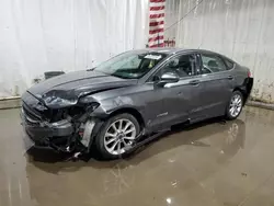 Salvage cars for sale at Central Square, NY auction: 2017 Ford Fusion SE Hybrid