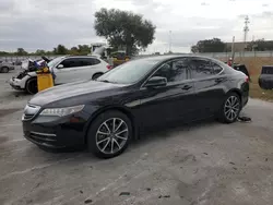 Salvage cars for sale at Orlando, FL auction: 2015 Acura TLX Tech