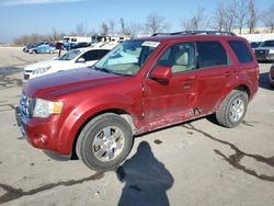 Salvage cars for sale at Bridgeton, MO auction: 2012 Ford Escape Limited